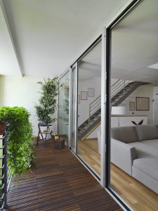 interiors of a modern living room